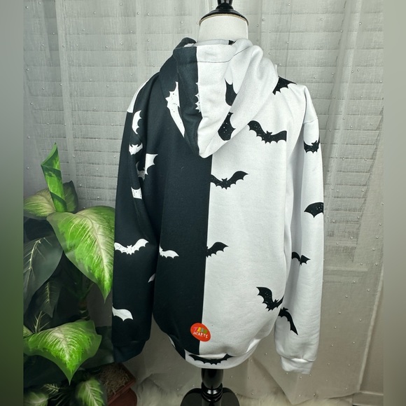 Teen Hearts Kawaii Anti Social Goth Gang Graphic Grunge Hoodie Size Medium - Picture 4 of 9